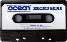 Cartridge artwork for Eskimo Eddie on the Commodore 64.