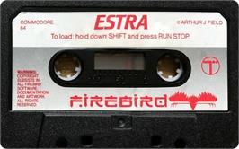 Cartridge artwork for Estra on the Commodore 64.