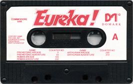 Cartridge artwork for Eureka! on the Commodore 64.