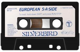Cartridge artwork for European 5-a-side on the Commodore 64.