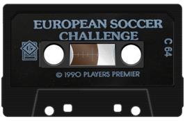 Cartridge artwork for European Soccer Challenge on the Commodore 64.