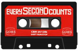Cartridge artwork for Every Second Counts on the Commodore 64.