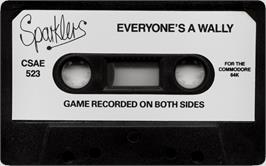Cartridge artwork for Everyone's A Wally on the Commodore 64.