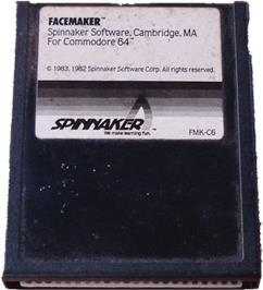 Cartridge artwork for Facemaker on the Commodore 64.