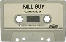 Cartridge artwork for Fall Guy on the Commodore 64.