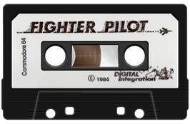 Cartridge artwork for Fighter Pilot on the Commodore 64.