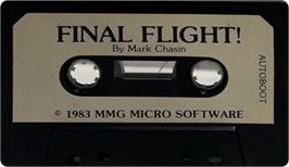 Cartridge artwork for Final Flight! on the Commodore 64.
