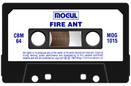 Cartridge artwork for Fire Ant on the Commodore 64.