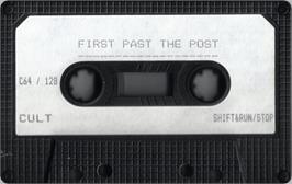 Cartridge artwork for First Past The Post on the Commodore 64.