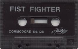Cartridge artwork for Fist Fighter on the Commodore 64.