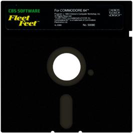 Cartridge artwork for Fleet Feet on the Commodore 64.