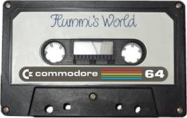 Cartridge artwork for Flummi's World on the Commodore 64.
