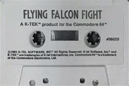 Cartridge artwork for Flying Falcon Fight on the Commodore 64.