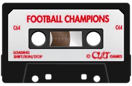 Cartridge artwork for Football Champions on the Commodore 64.