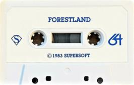 Cartridge artwork for Forestland on the Commodore 64.