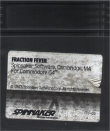 Cartridge artwork for Fraction Fever on the Commodore 64.