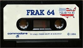 Cartridge artwork for Frak! on the Commodore 64.