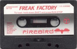 Cartridge artwork for Freak Factory on the Commodore 64.