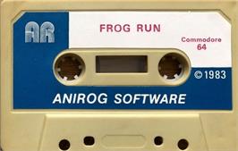 Cartridge artwork for Frogrun 64 / Frog Run on the Commodore 64.