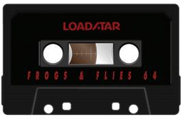 Cartridge artwork for Frogs 64 on the Commodore 64.
