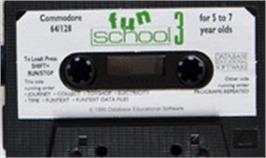 Cartridge artwork for Fun School 3: for 5 to 7 Year Olds on the Commodore 64.
