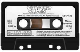 Cartridge artwork for Galactic Games on the Commodore 64.