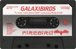 Cartridge artwork for Galax-i-birds on the Commodore 64.