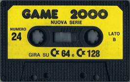 Cartridge artwork for Galaxia 7 on the Commodore 64.