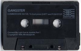 Cartridge artwork for Gangster on the Commodore 64.