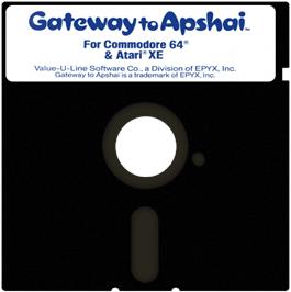 Cartridge artwork for Gateway to Apshai on the Commodore 64.