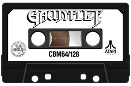 Cartridge artwork for Gauntlet on the Commodore 64.
