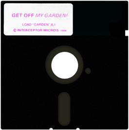 Cartridge artwork for Get Off My Garden on the Commodore 64.