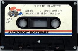 Cartridge artwork for Ghetto Blaster on the Commodore 64.