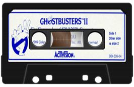 Cartridge artwork for Ghostbusters II on the Commodore 64.