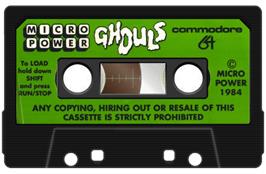 Cartridge artwork for Ghouls on the Commodore 64.