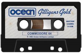 Cartridge artwork for Gilligan's Gold on the Commodore 64.