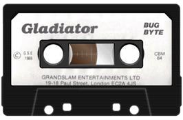 Cartridge artwork for Gladiator (The Guild Adventure Software) on the Commodore 64.