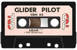 Cartridge artwork for Glider Pilot on the Commodore 64.