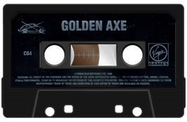 Cartridge artwork for Golden Axe on the Commodore 64.