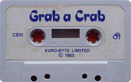 Cartridge artwork for Grab-a-crab on the Commodore 64.
