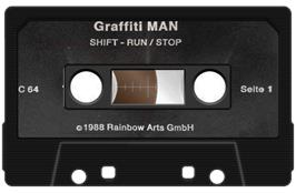 Cartridge artwork for Graffiti Man on the Commodore 64.