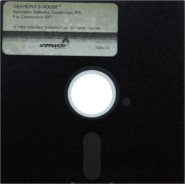 Cartridge artwork for Grandma's House on the Commodore 64.