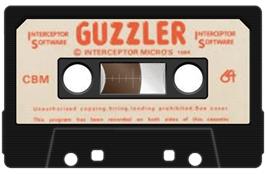 Cartridge artwork for Guzzler on the Commodore 64.