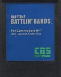Cartridge artwork for Halftime Battlin' Bands on the Commodore 64.
