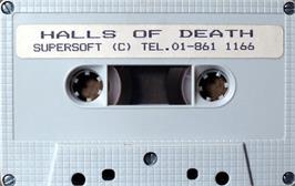 Cartridge artwork for Halls Of Death on the Commodore 64.