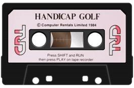 Cartridge artwork for Handicap Golf on the Commodore 64.