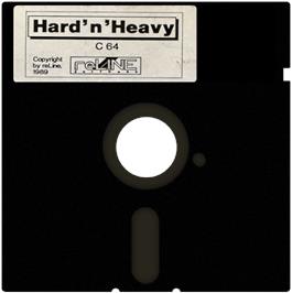 Cartridge artwork for Hard 'n Heavy on the Commodore 64.