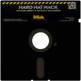 Cartridge artwork for Hard Hat Mack on the Commodore 64.