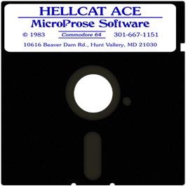 Cartridge artwork for Hell Cat Ace on the Commodore 64.