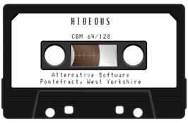 Cartridge artwork for Hideous on the Commodore 64.